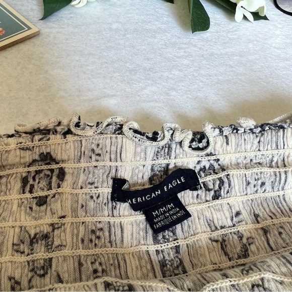 American Eagle Floral Jumpsuit Cold Shoulder Ruffle Hem Ladies Summer Beach - Picture 6 of 14